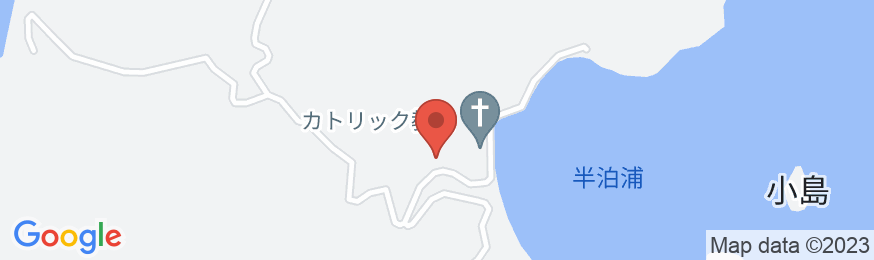 めぐりめぐらす-長崎県五島列島福江島の秘境集落・半泊の美しい海辺に【Vacation STAY提供】の地図