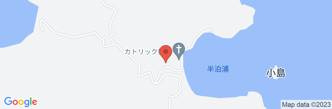 めぐりめぐらす-長崎県五島列島福江島の秘境集落・半泊の美しい海辺に【Vacation STAY提供】の地図