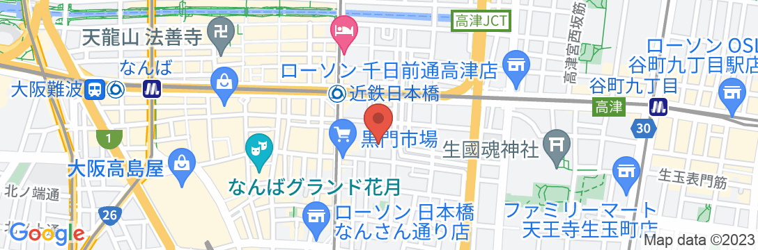 黒門レジデンス/民泊【Vacation STAY提供】の地図