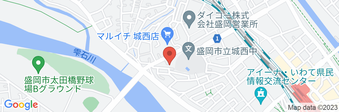 盛岡ゲストハウス あかねこ【Vacation STAY提供】の地図