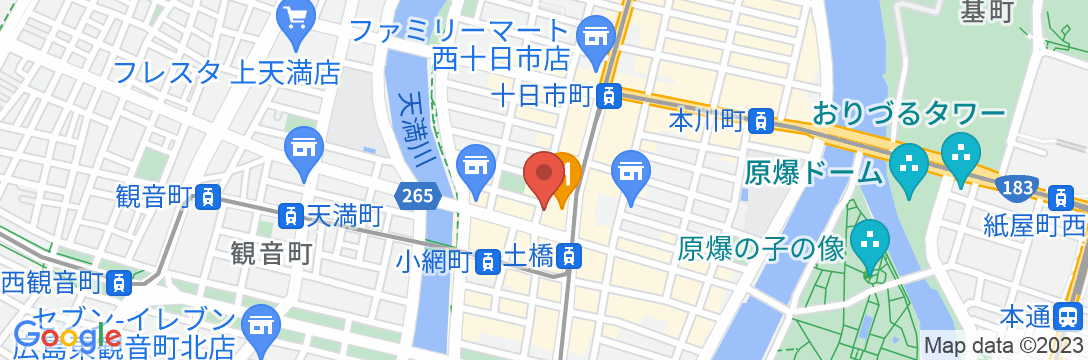 Guesthouse MangeTak Hiroshima【Vacation STAY提供】の地図