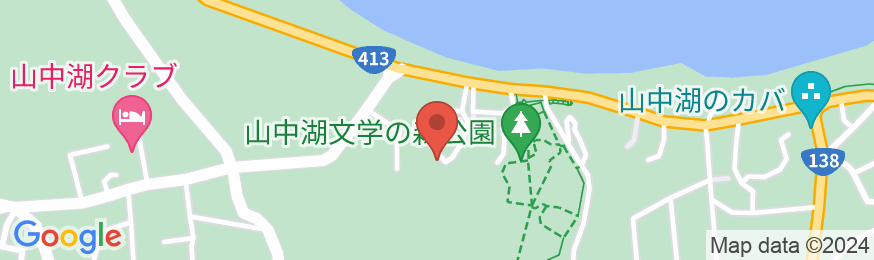 山中湖旭日丘温泉 ホテル清渓の地図