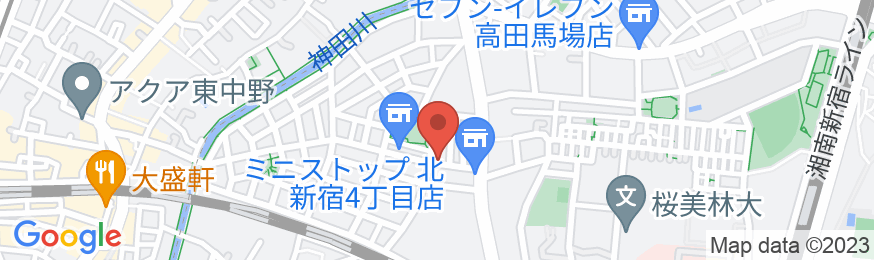 北新宿の一戸建て丸貸し/民泊【Vacation STAY提供】の地図