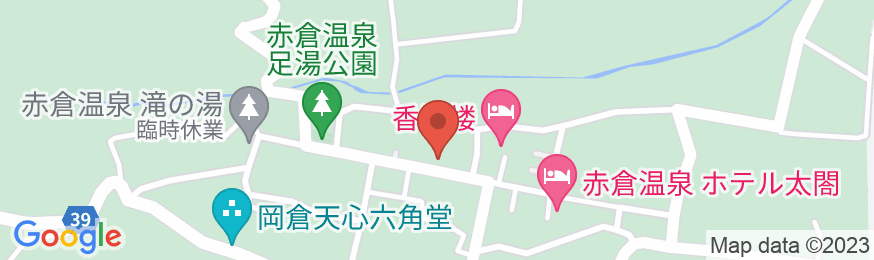 赤倉温泉 ホテル後楽荘の地図