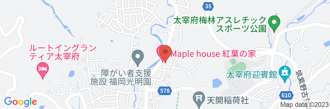 宰府ハウス【Vacation STAY提供】の地図