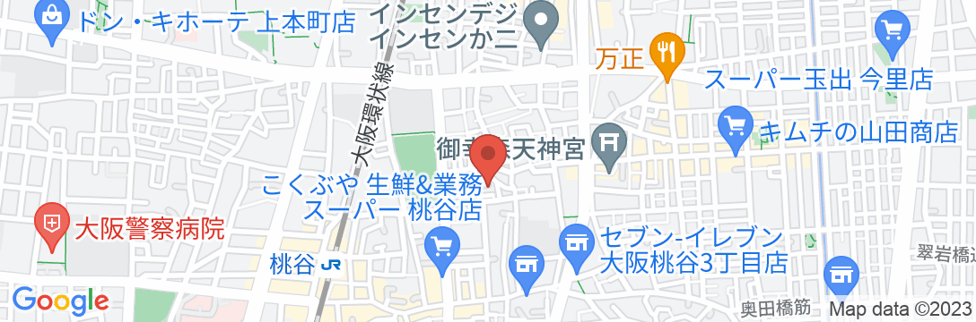 501(桃谷2丁目)/民泊【Vacation STAY提供】の地図