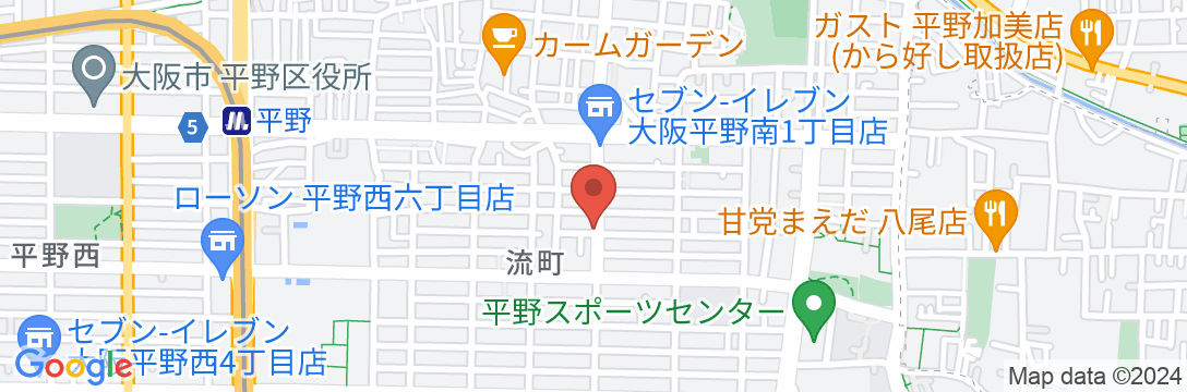 Not Ninja OSAKA HIRANO/民泊【Vacation STAY提供】の地図