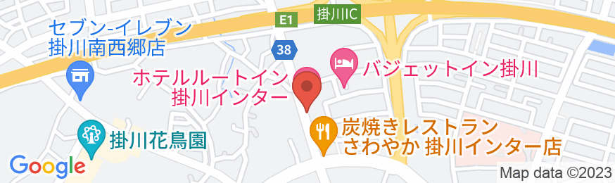 ホテルルートイン掛川インターの地図