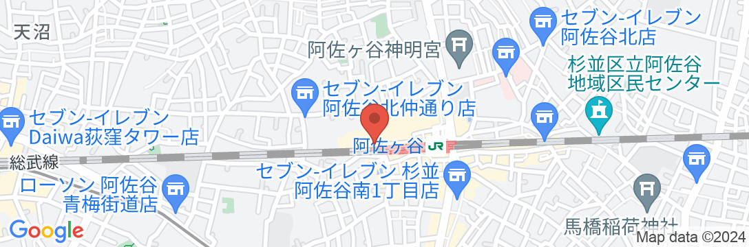 旅館「禅」阿佐ヶ谷【Vacation STAY提供】の地図