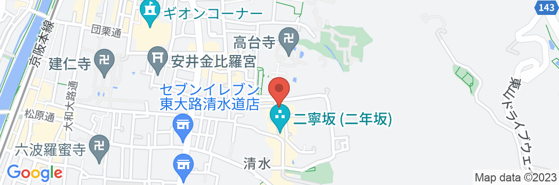 パークハイアット京都の地図