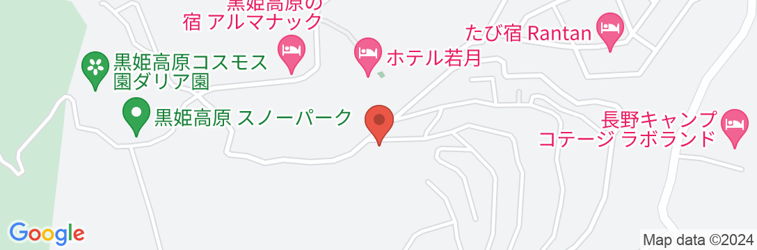 黒姫高原 ホテル若月<長野県>の地図