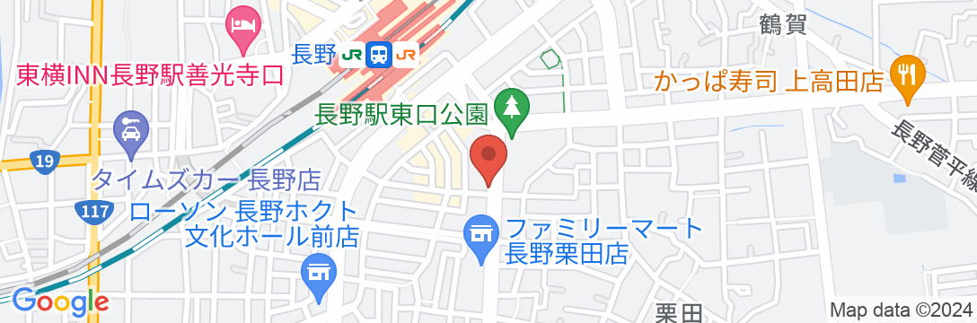 東横INN長野駅東口の地図