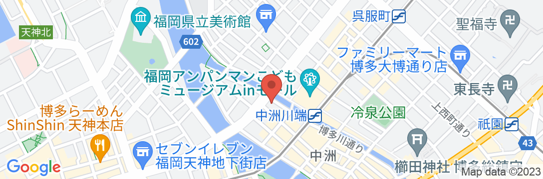 ザ ロイヤルパーク キャンバス 福岡中洲の地図
