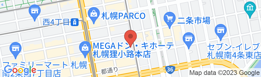 ヴィアインプライム札幌大通<鈴蘭の湯>(JR西日本グループ)の地図