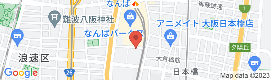センタラグランドホテル大阪の地図
