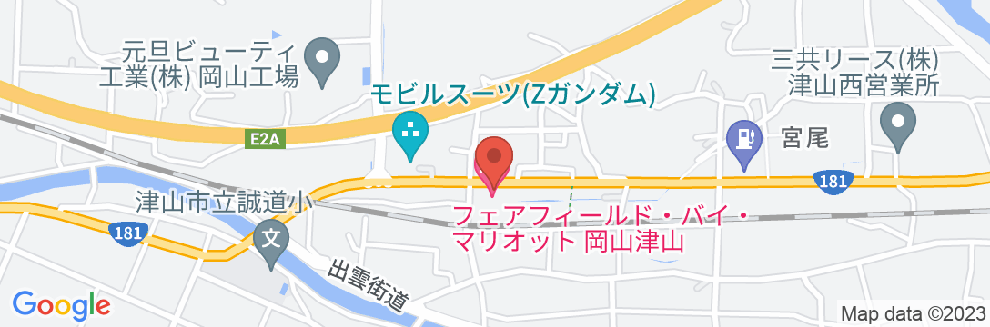 フェアフィールド・バイ・マリオット・岡山津山の地図
