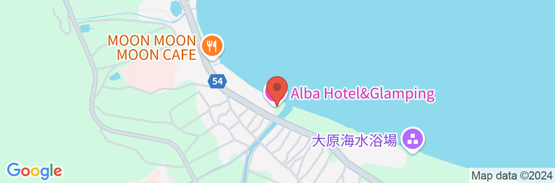 Alba HOTEL & Glampingの地図