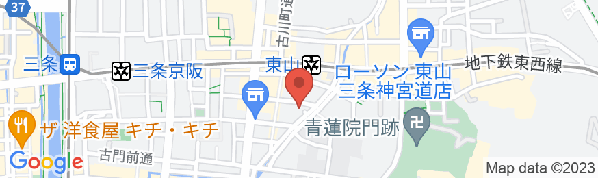 HOTEL LEGASTA 京都白川三条の地図