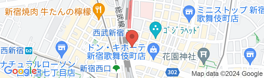 新宿プリンスホテルの地図