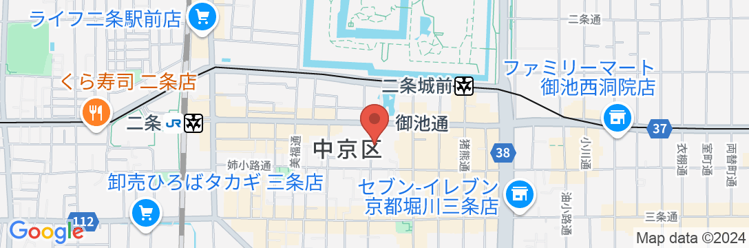 Minn二条城の地図