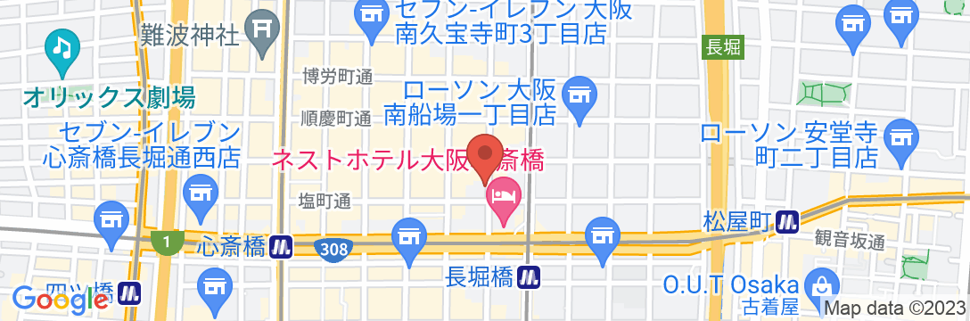 CuveeJ2 Hotel Osaka by温故知新の地図