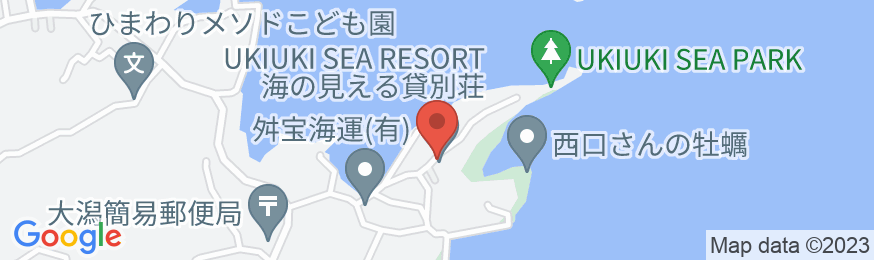 海の見える貸し別荘 UKIUKI SEA RESORTの地図