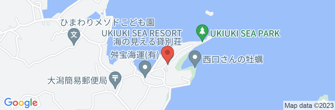 海の見える貸し別荘 UKIUKI SEA RESORTの地図