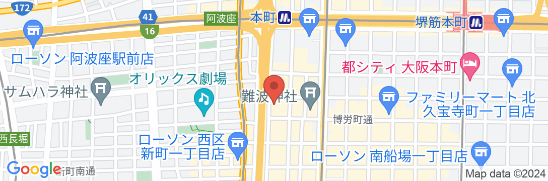 静鉄ホテルプレジオ大阪心斎橋の地図