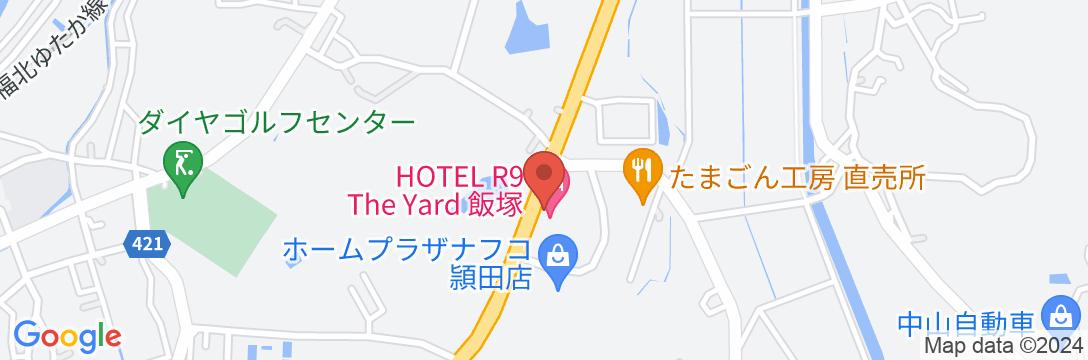 HOTEL R9 The Yard 飯塚の地図