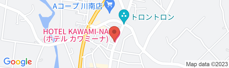 HOTEL KAWAMI-NA(ホテル カワミーナ)の地図