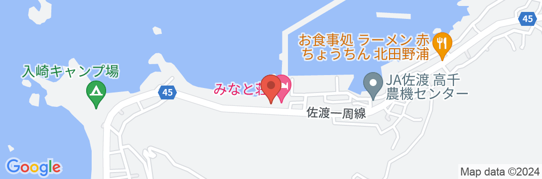 旅荘みなと<佐渡島>の地図