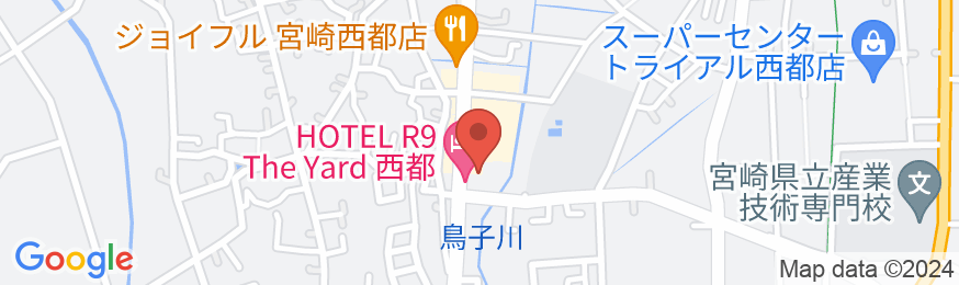 HOTEL R9 The Yard 西都の地図
