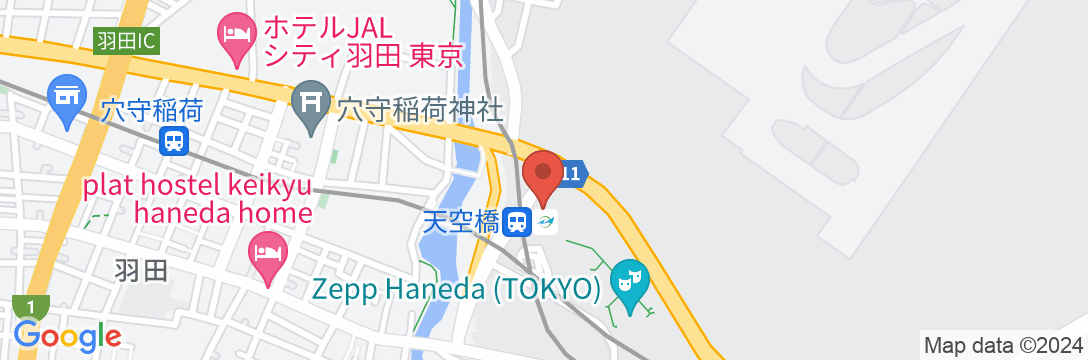 ホテルメトロポリタン羽田の地図