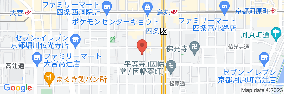 リーガプレイス京都 四条烏丸の地図