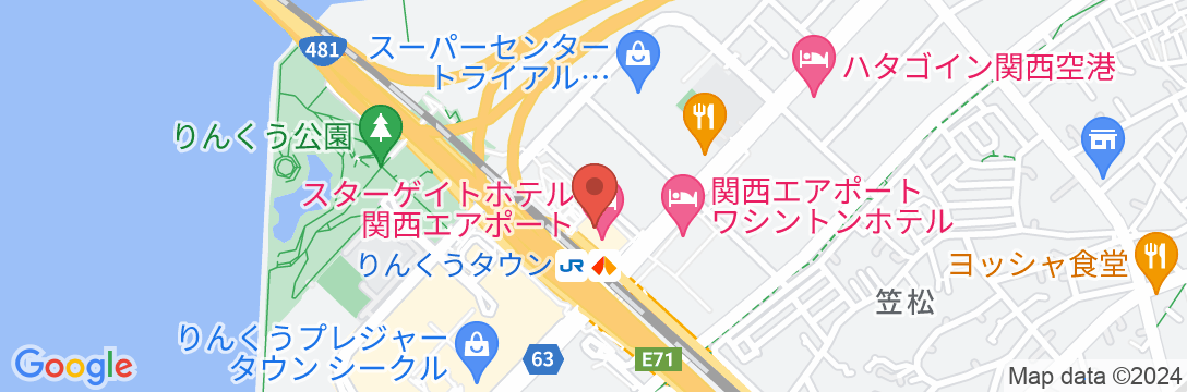 オディシススイーツ大阪エアポートホテルの地図