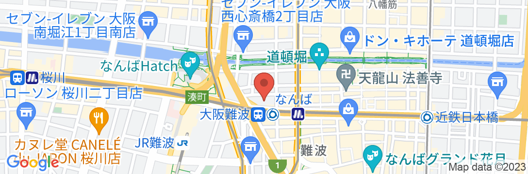 東横INN大阪なんばの地図