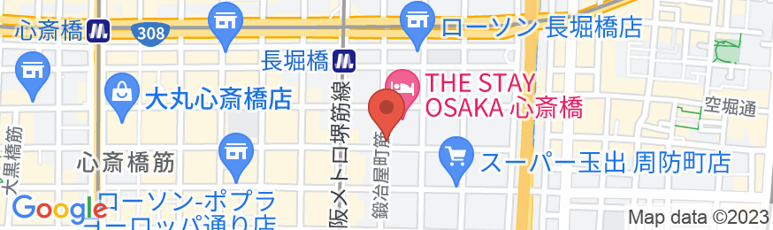 R HotelーThe Atelier Shinsaibashi Eastの地図