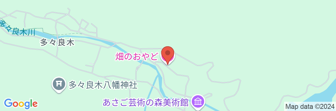 畑のおやどの地図