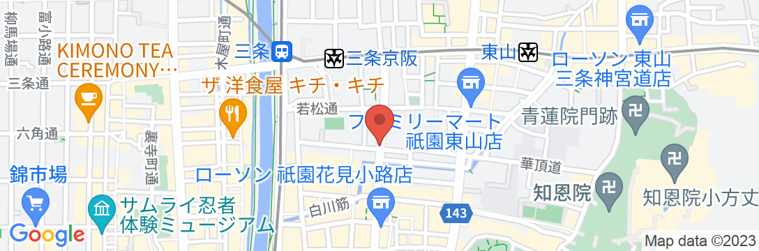 Minn祇園の地図