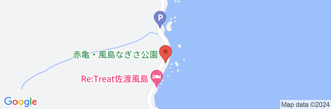 リトリート佐渡風島グランピング<佐渡島>の地図