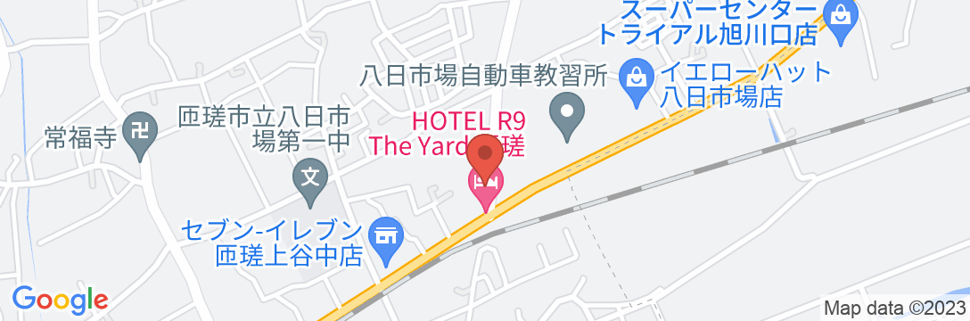 HOTEL R9 The Yard 匝瑳の地図