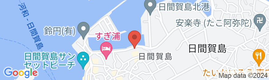 日間賀島 民宿 金華荘の地図