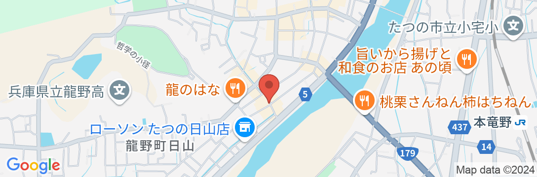 城下町古民家ホテルkurasuの地図