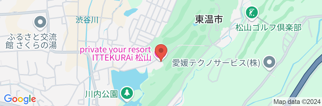 private your resort ITTEKURAi 松山の地図