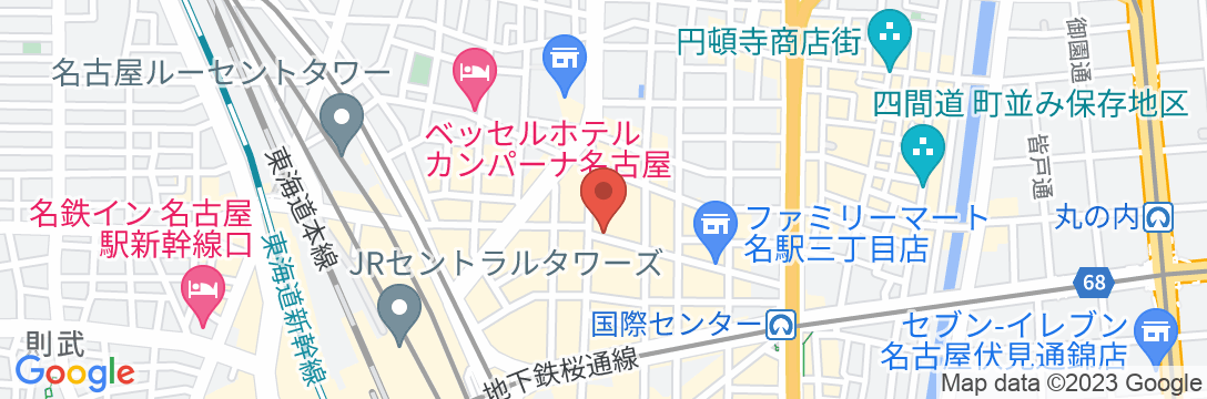 東横INN名古屋駅桜通口新館の地図