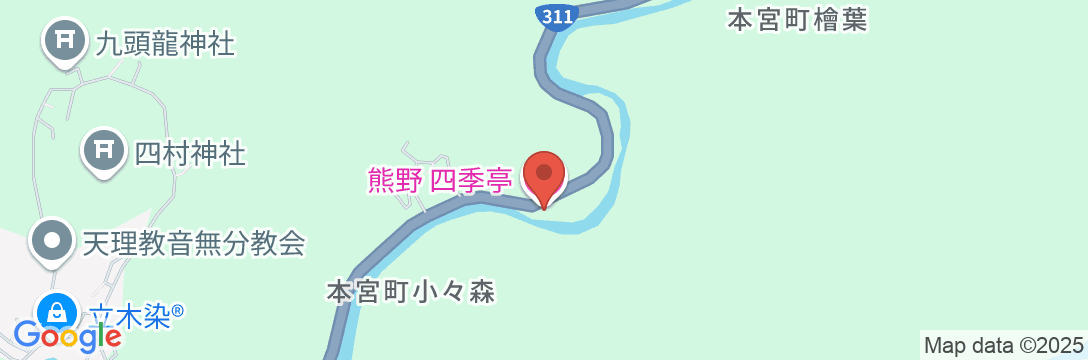 熊野 四季亭の地図