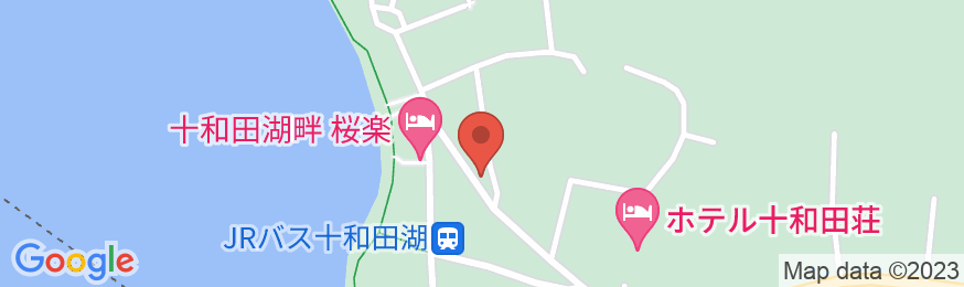 十和田湖畔 桜楽の地図