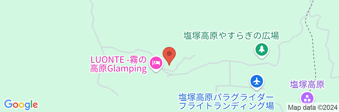 LUONTE 霧の高原 Glampingの地図