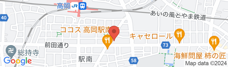 ホテルパークイン高岡の地図