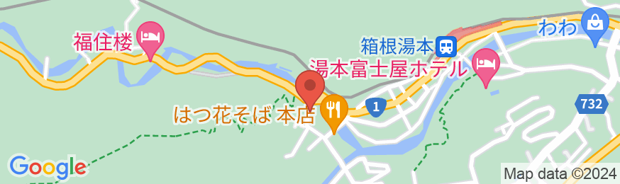 箱根湯本 温泉旅館「大和館」の地図